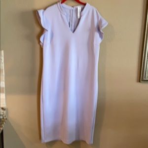 New York & Company Lilac V-Neckline Dress XL